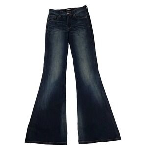 Express Jeans Womens Size 2R Bell Flare High Rise